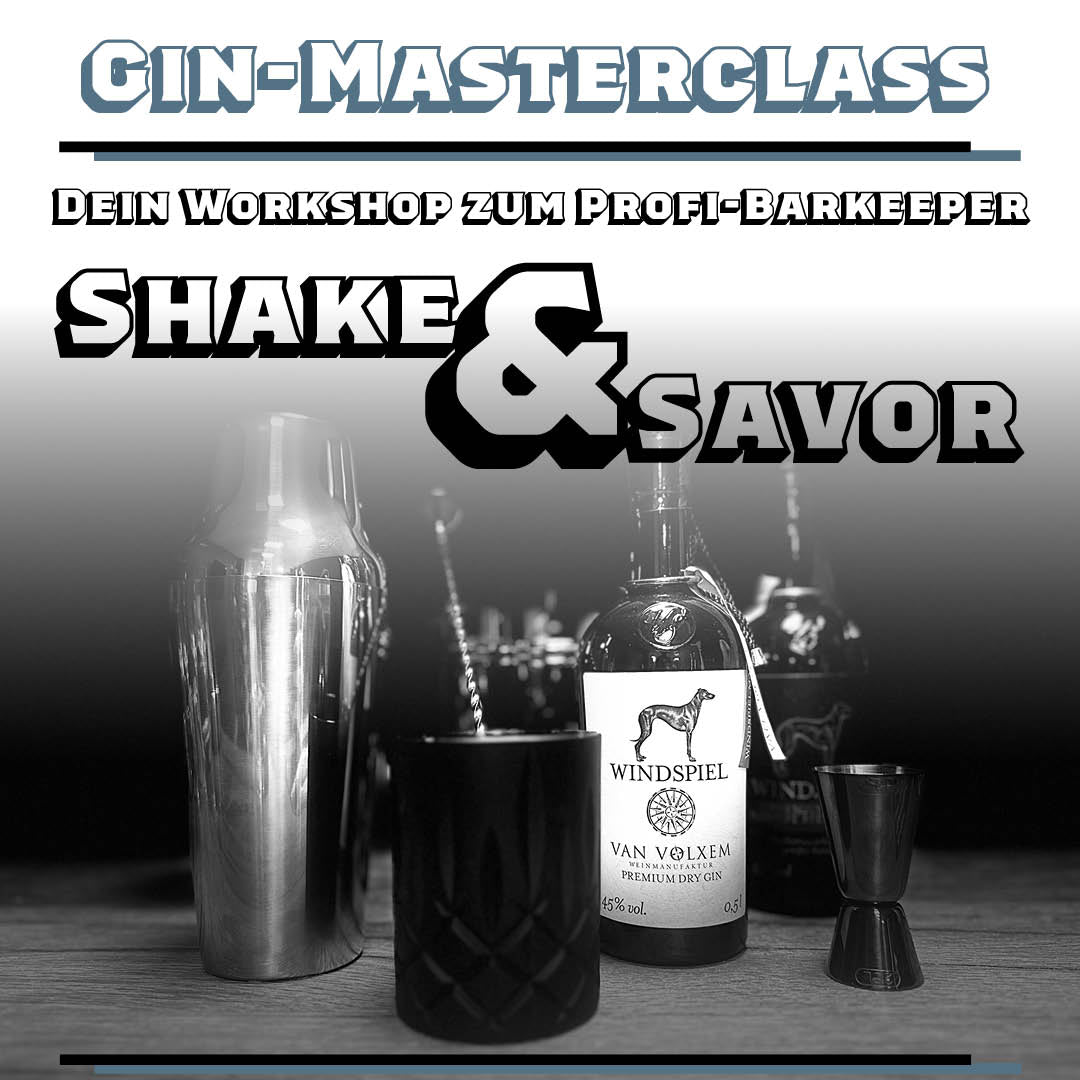 Event-Einzelticket inkl. Shaker: Gin-Masterclass SHAKE & SAVOR