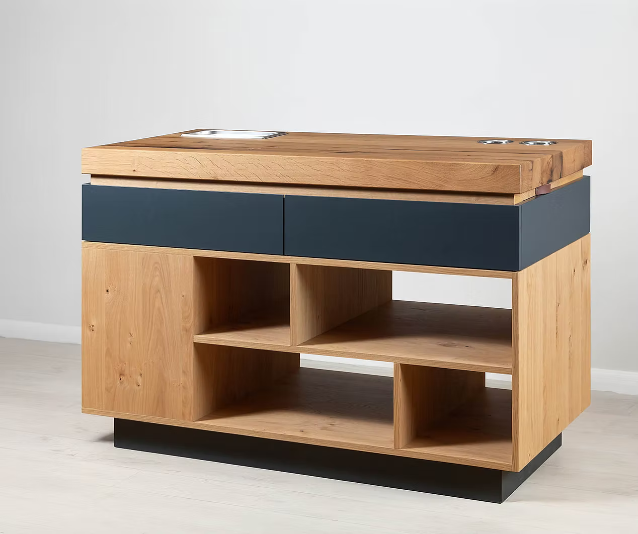 bulbaum "handgemaach" Kücheninsel "kichen woan"