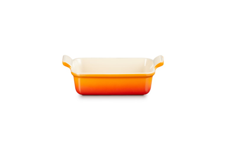 Le Creuset rechteckige Auflaufform Steinzeug ofenrot 1,1l