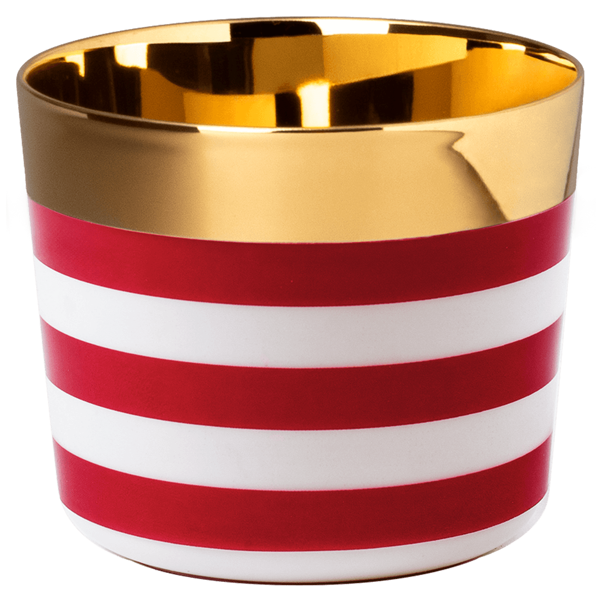 Fürstenberg RED POP Sip of Gold Champagnerbecher Horizontal Stripes red
