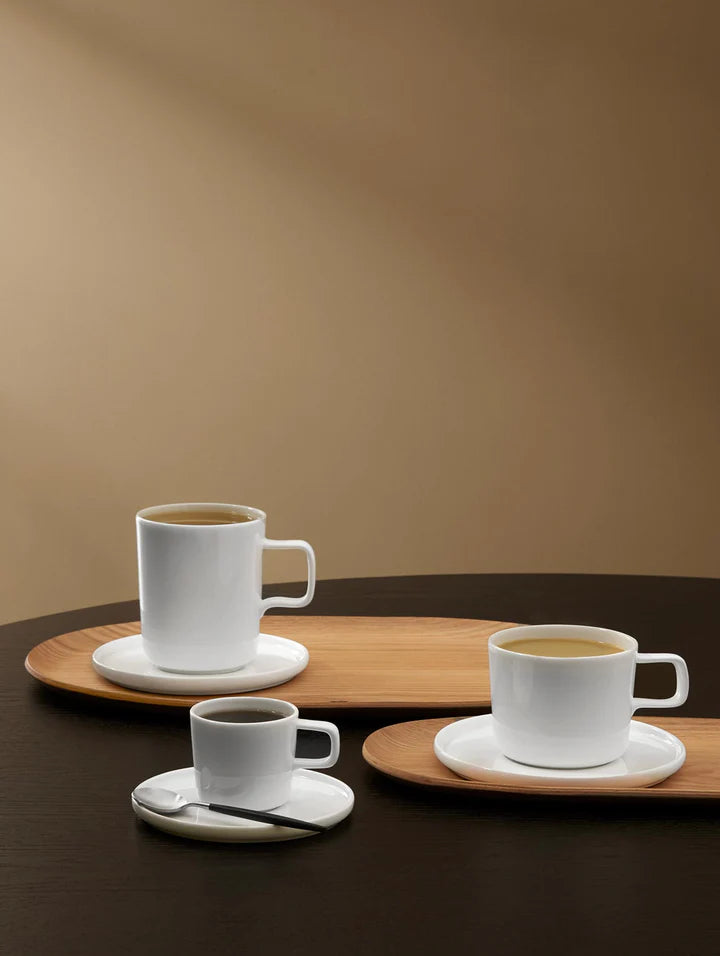 ASA oco Kaffeetasse mit Unterteller weiß, 0,2l