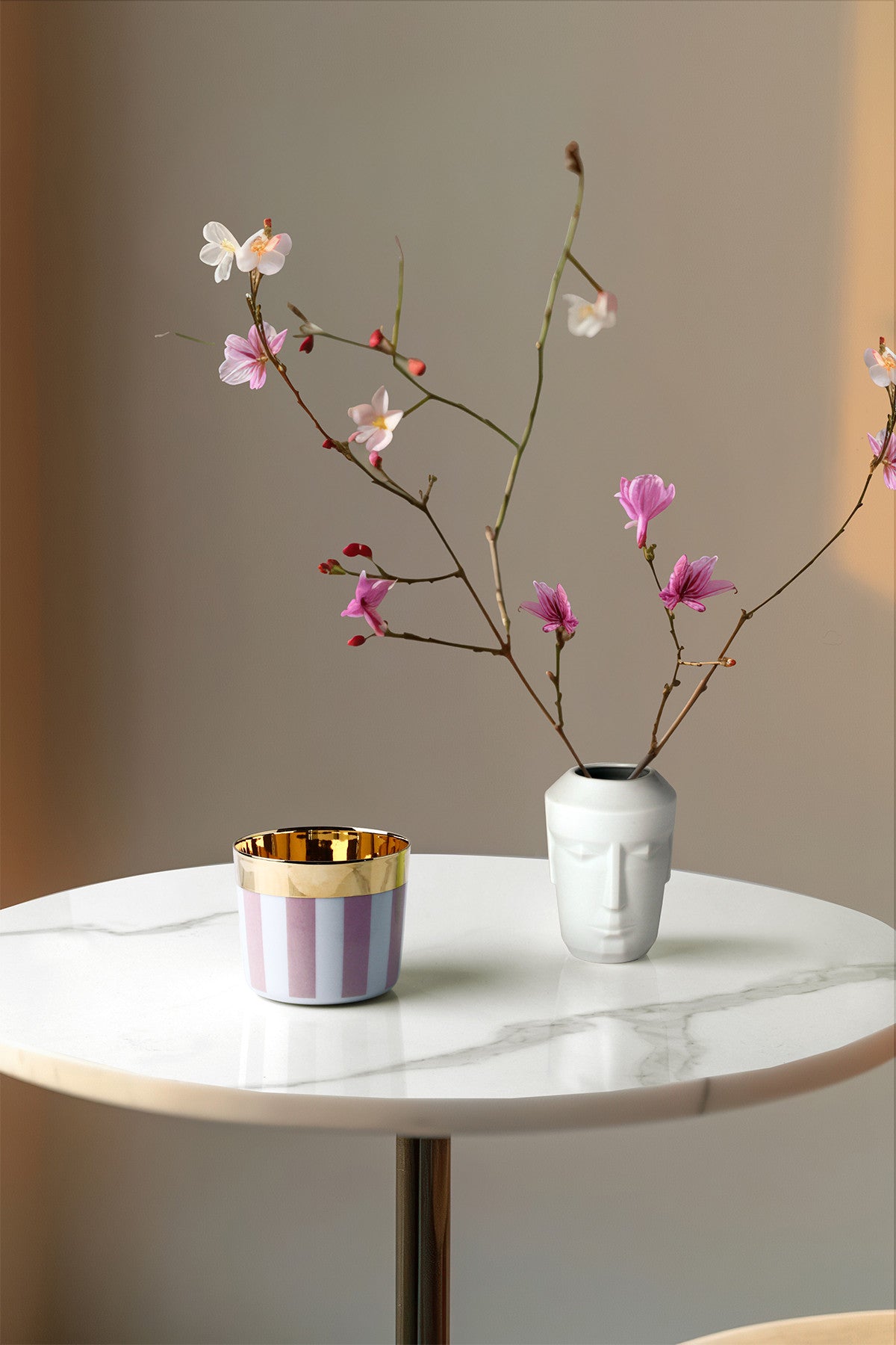 Sieger by Fürstenberg Little Prometheus - Les Trois Amis satin weiß