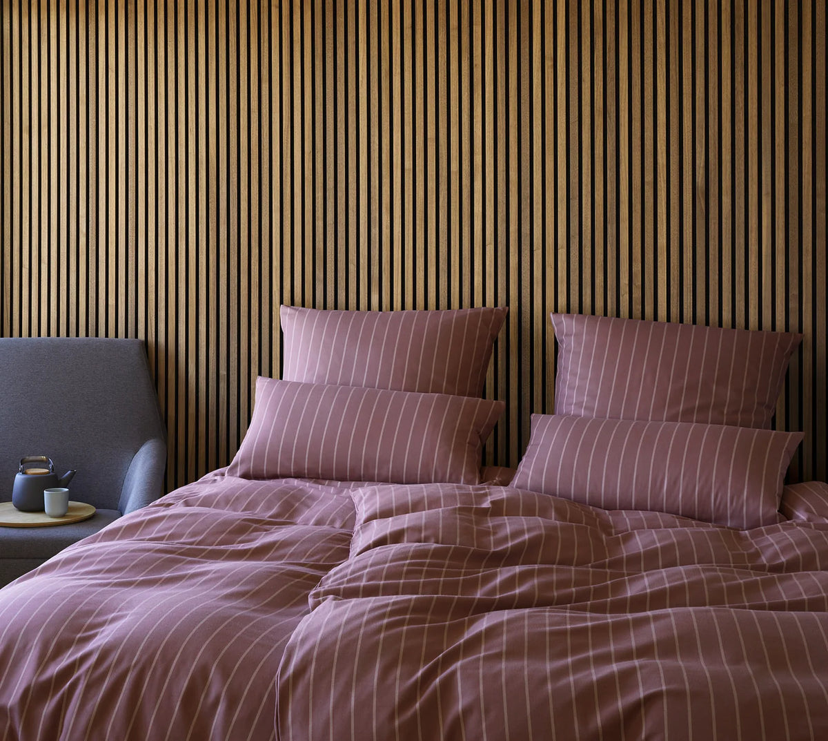Elegante Winston Soft-Flanell Bettwäsche altrosa , 135x200 cm