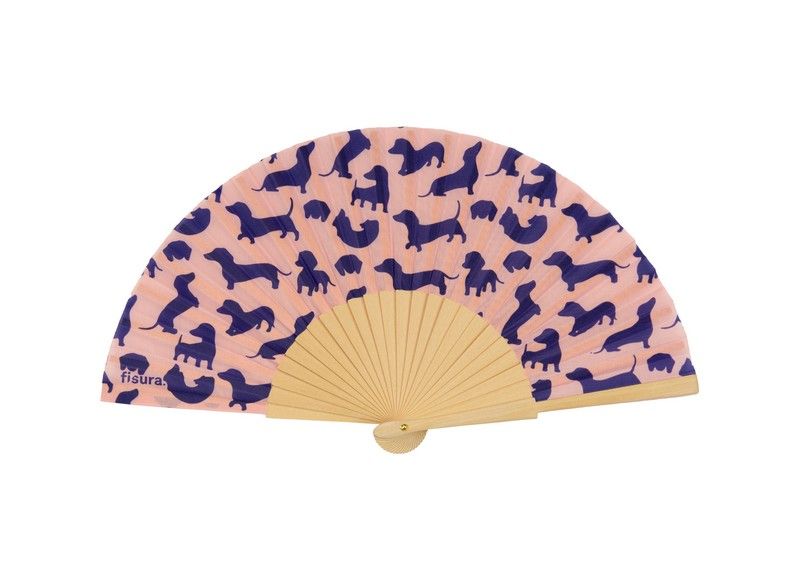 Fisura Hand Fan "wiener Dogs"