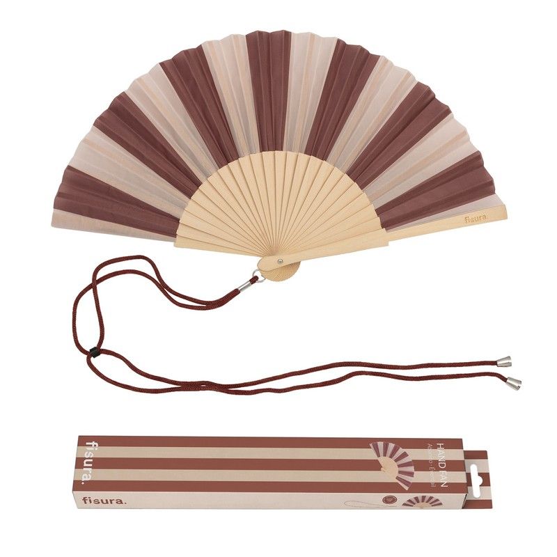 Fisura Hand Fan "Brown Beige"