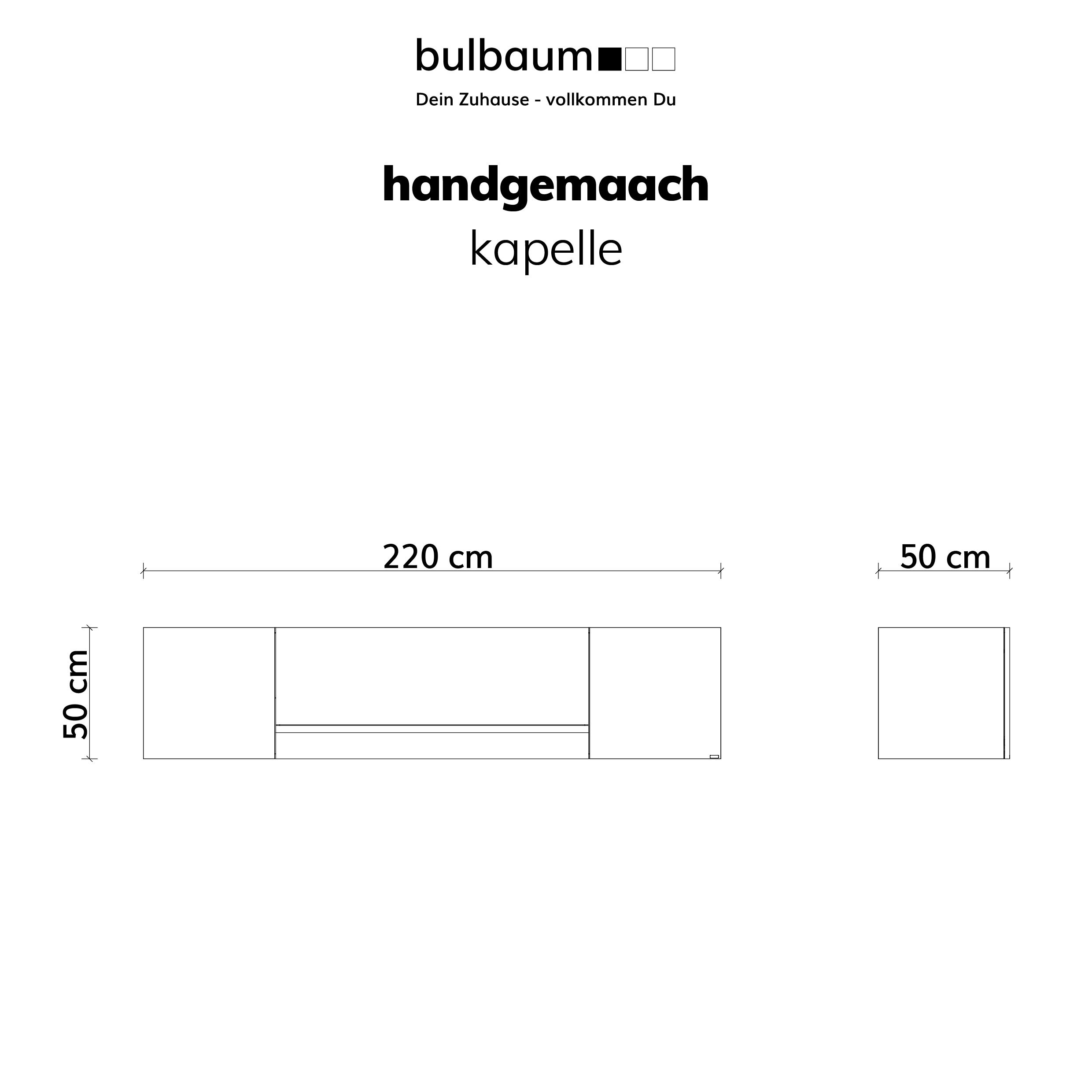 bulbaum "handgemaach" Musikmöbel "kapelle"