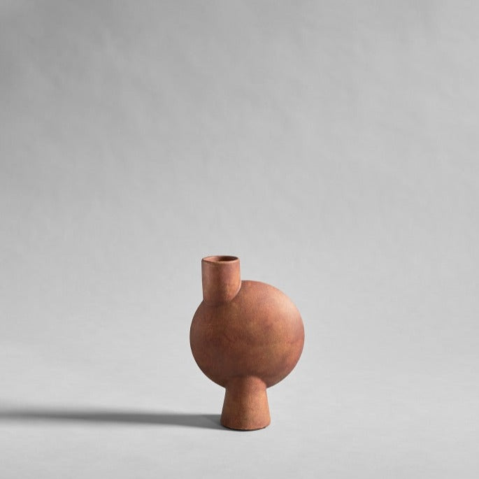 101 cph - Sphere Vase Bubl Medio Terracotta