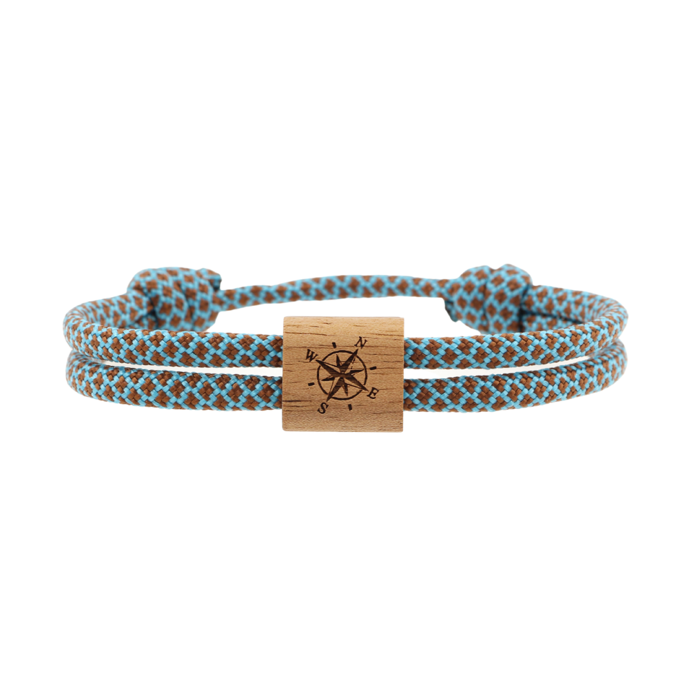 Eydl Kona "Windrose" Armband Paracord Ocean