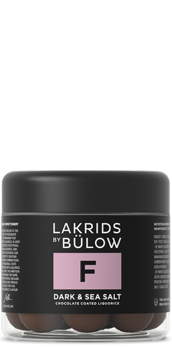 Lakrids by Bülow F- Dark & Sea Salt, 125g