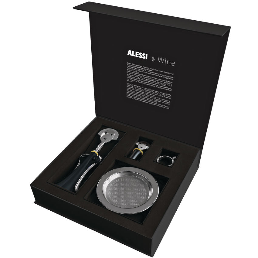Alessi Geschenkset "Anna" Alessi & Wine 4 tlg.