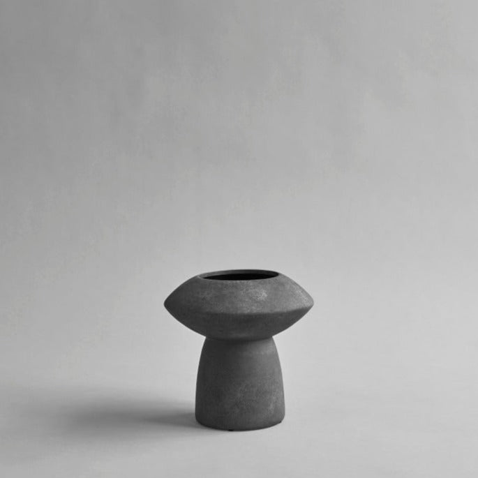 101 cph - Sphere Vase Fat dark grey