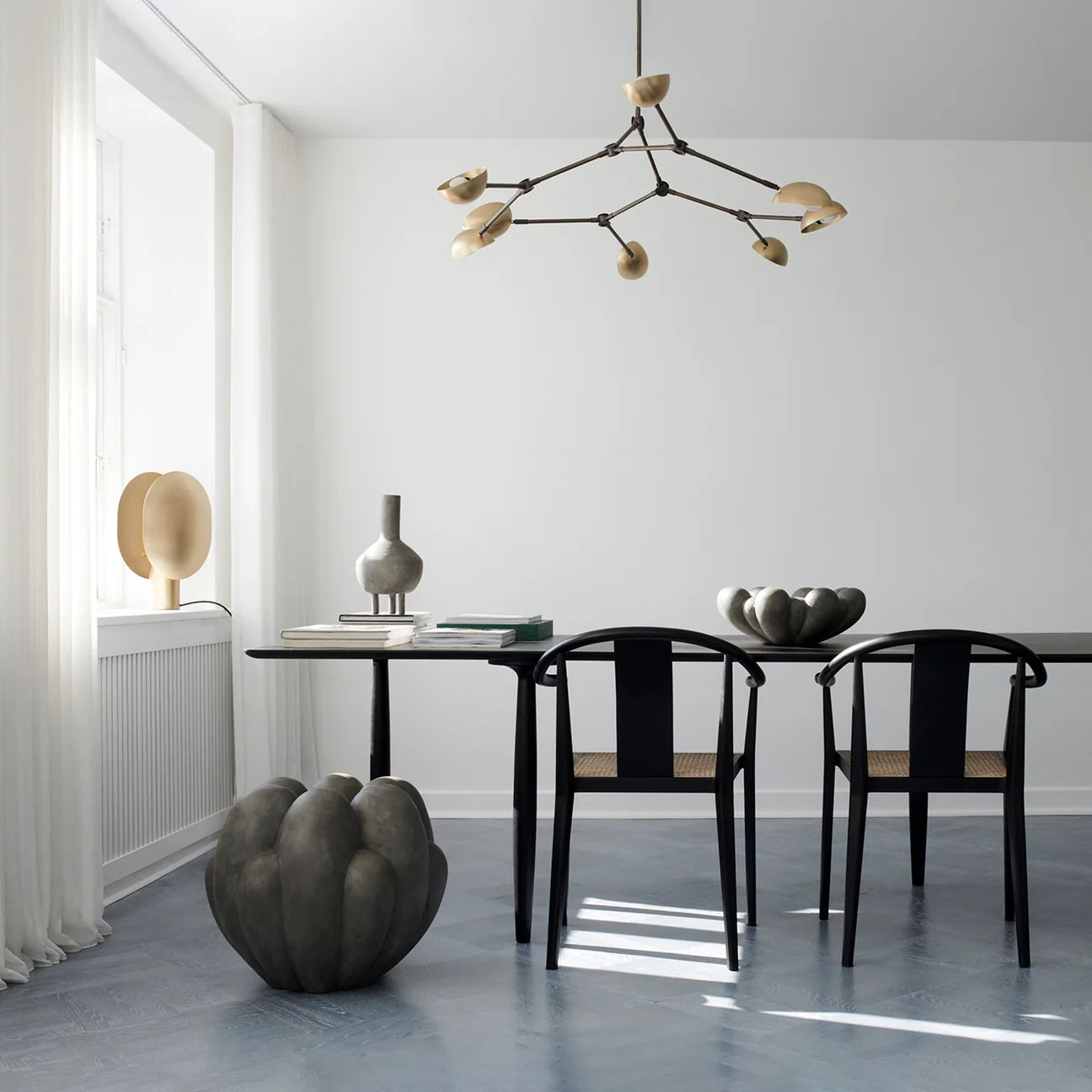 101 cph- Drop Chandelier Brass