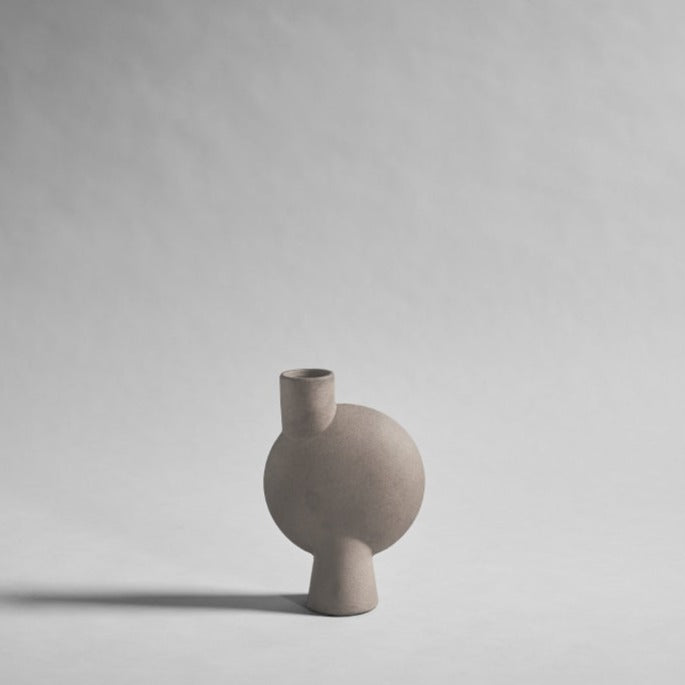 101 cph - Sphere Vase Bubl Medio Taupe