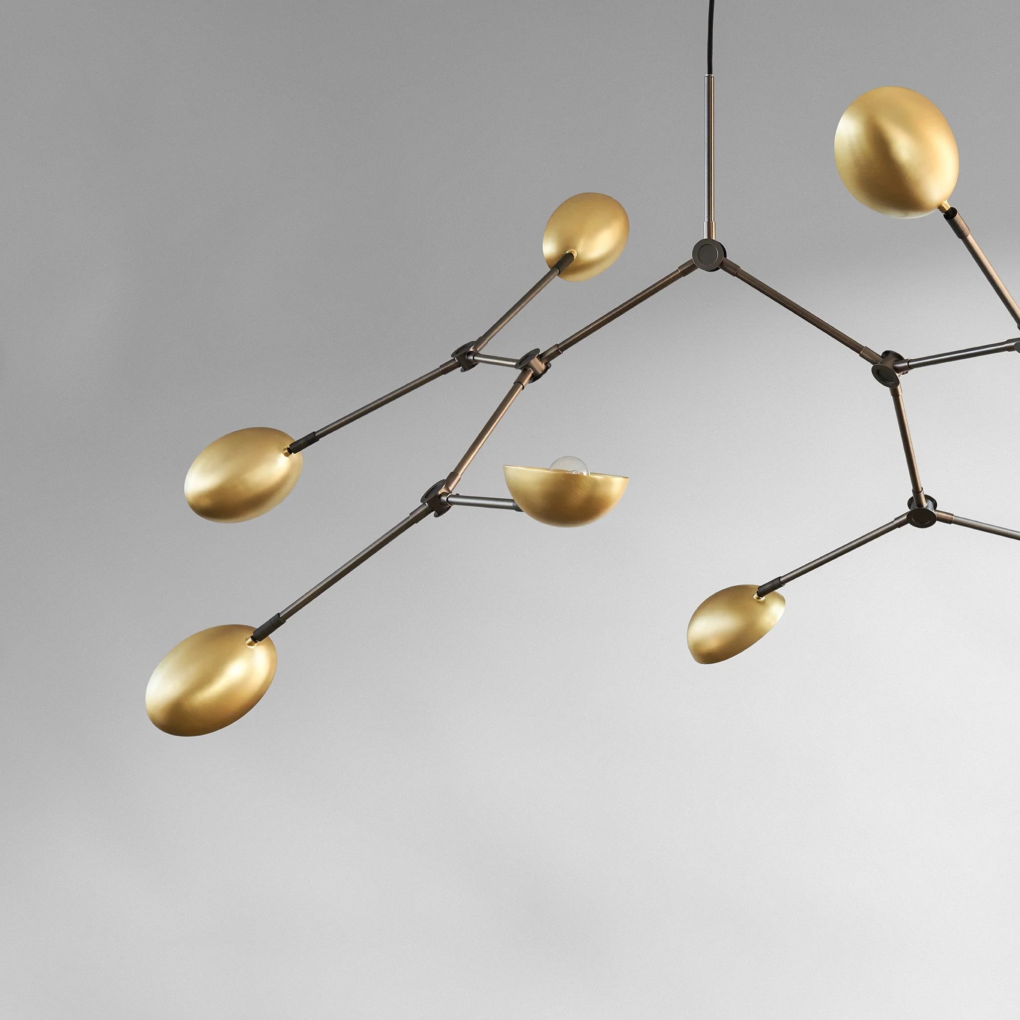 101 cph- Drop Chandelier Brass