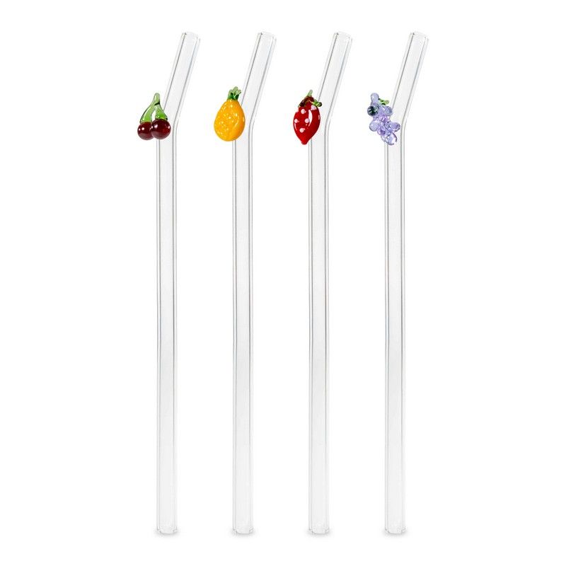 WD Lifestyle Frucht Trinkhalme 4er Set