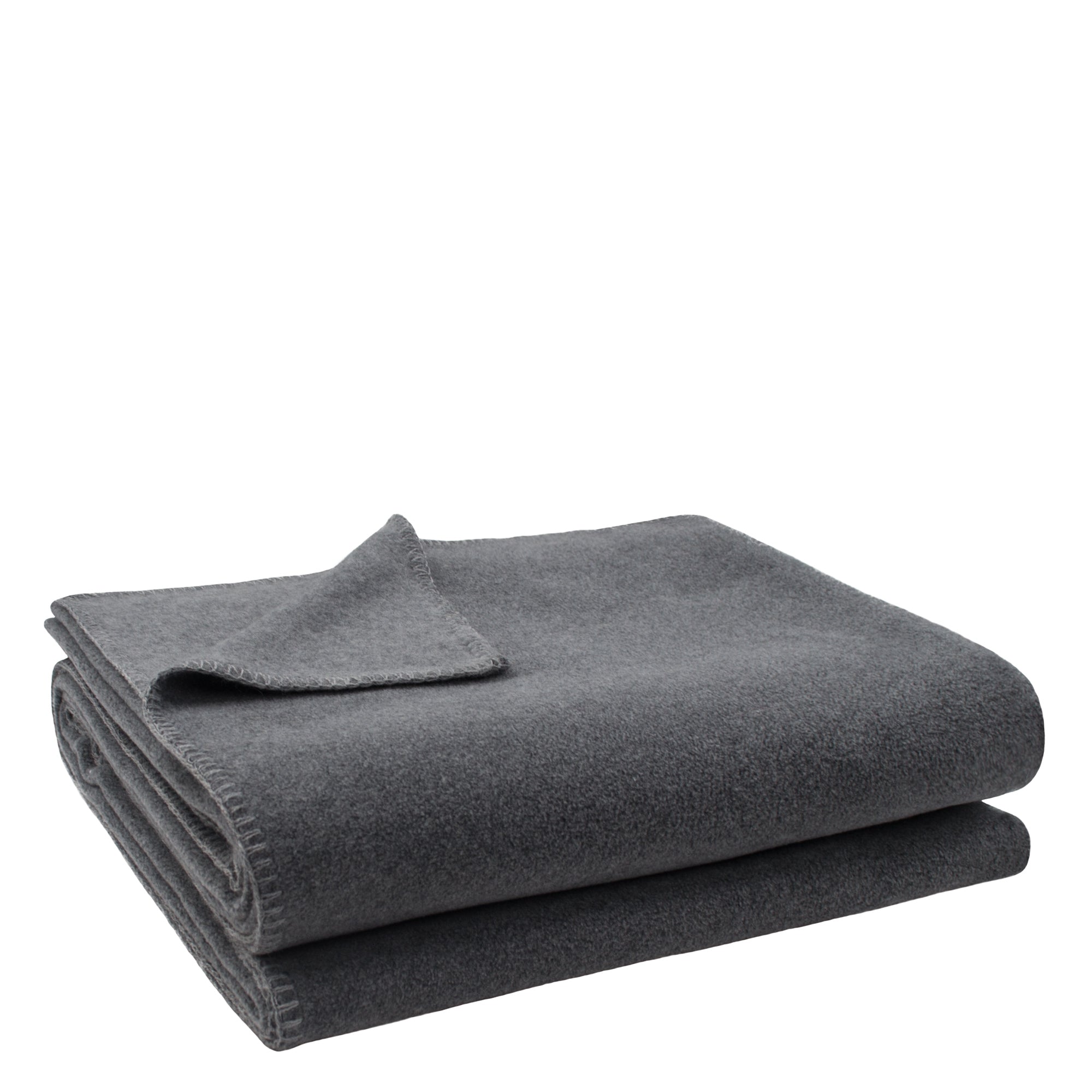 Zoeppritz Soft-Fleece Decke Farbe 940 medium grey melange 160 x 200 cm