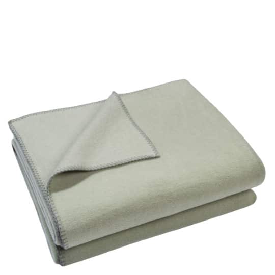 Zoeppritz Soft-Fleece Decke Farbe 620 milky green 160 x 200 cm