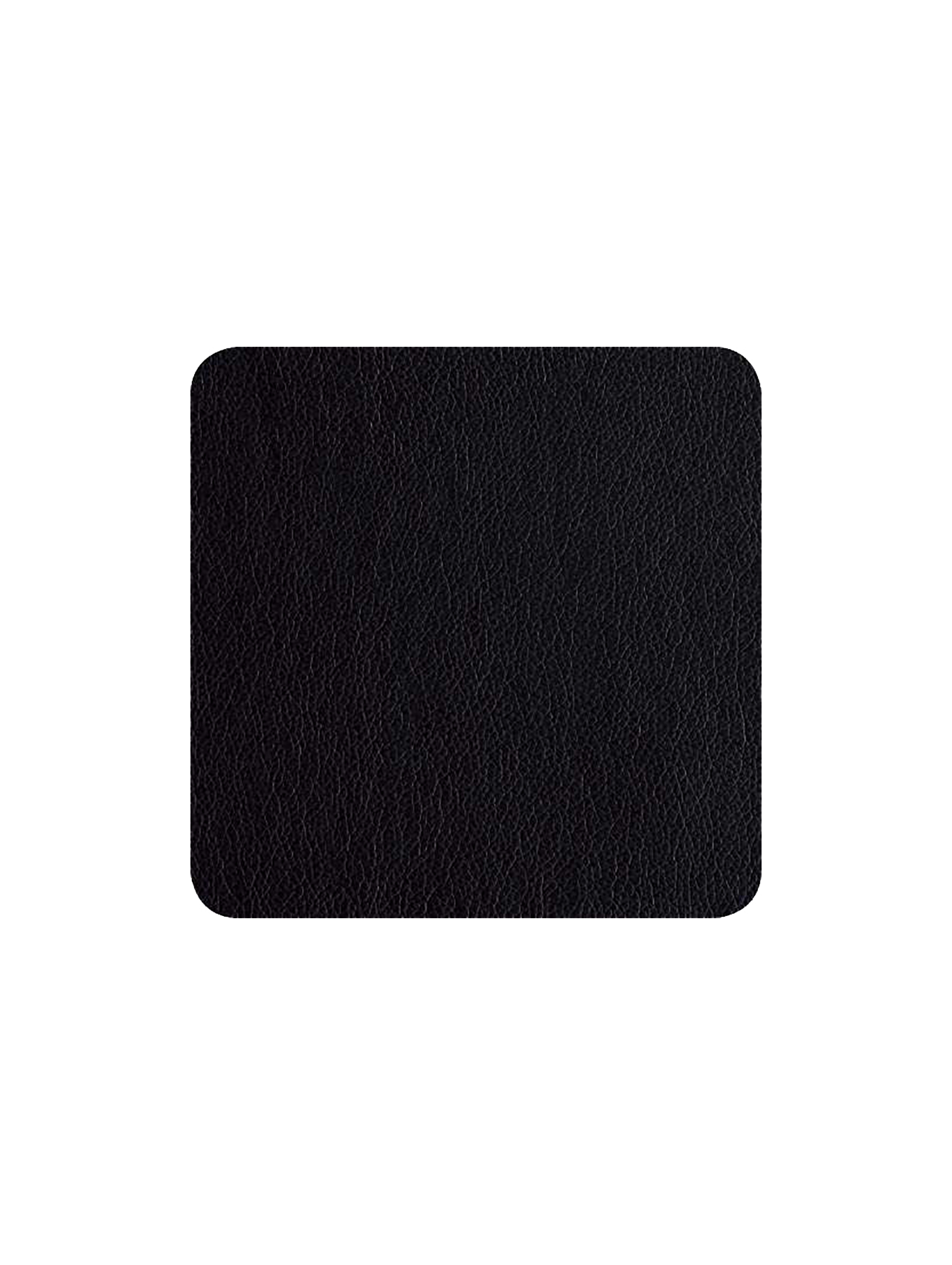 ASA 4er Set Glasuntersetzer schwarz 10 x 10 cm Lederoptik