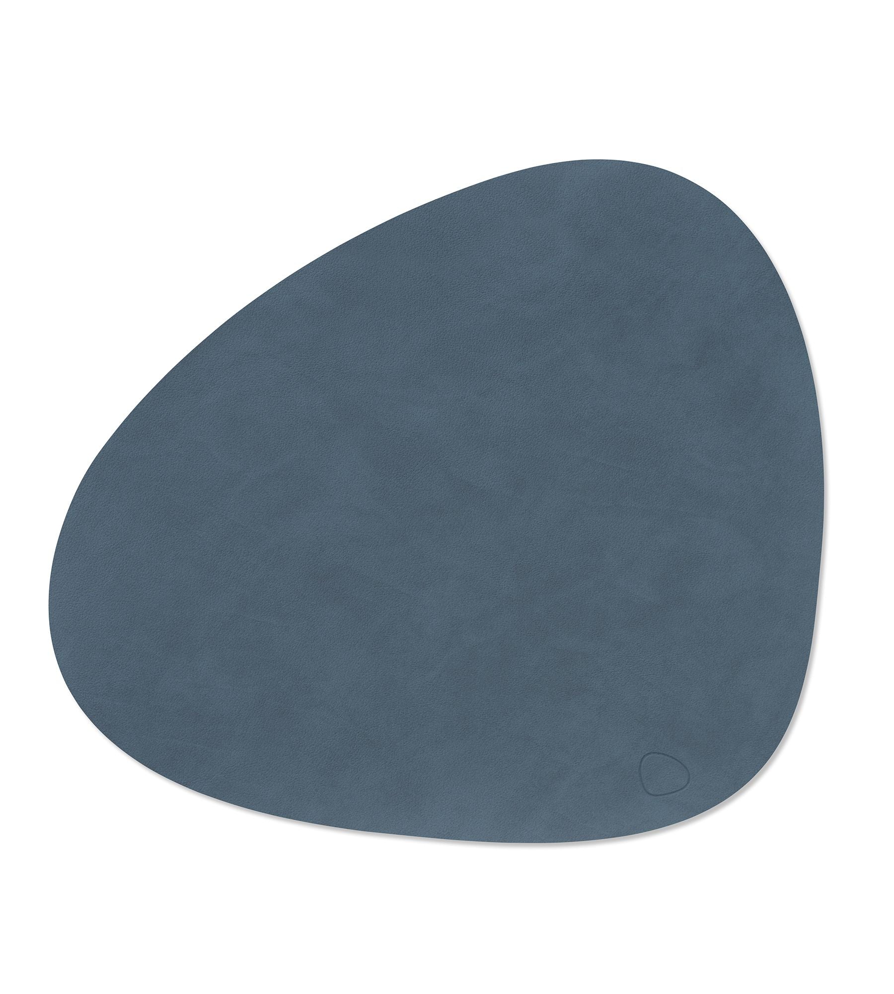 LindDNA Tischset Leather Nupo dark blue Curve L 37 x 44 cm
