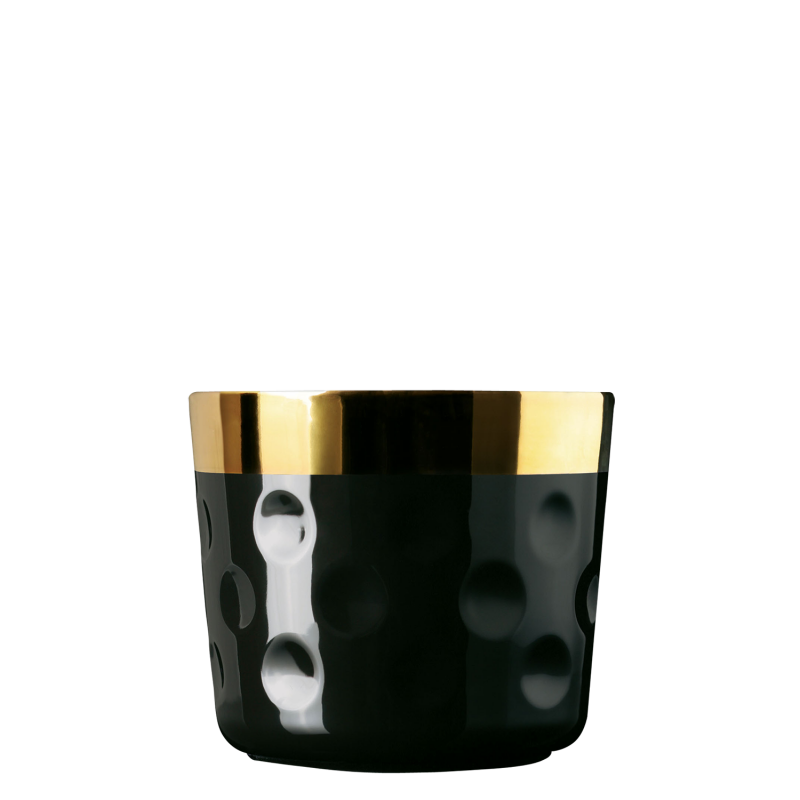 Fürstenberg Champagnerbecher NOIR MOON Punkterelief Sip of Gold 0,3 l